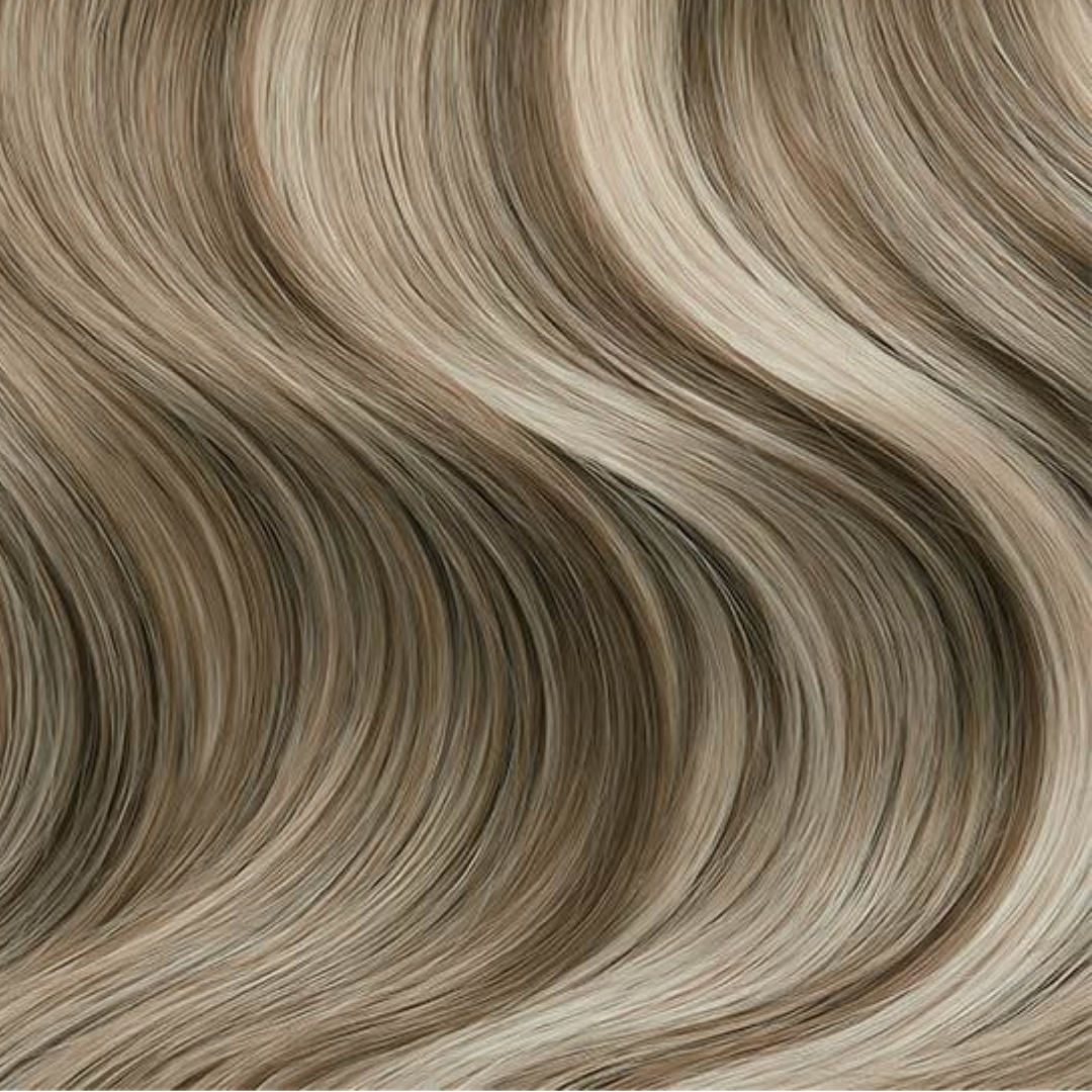 Extra Hair Extension Piece - Cinnamon Sugar 18A/5 showing smooth, natural-looking wavy hair strands with soft highlights.