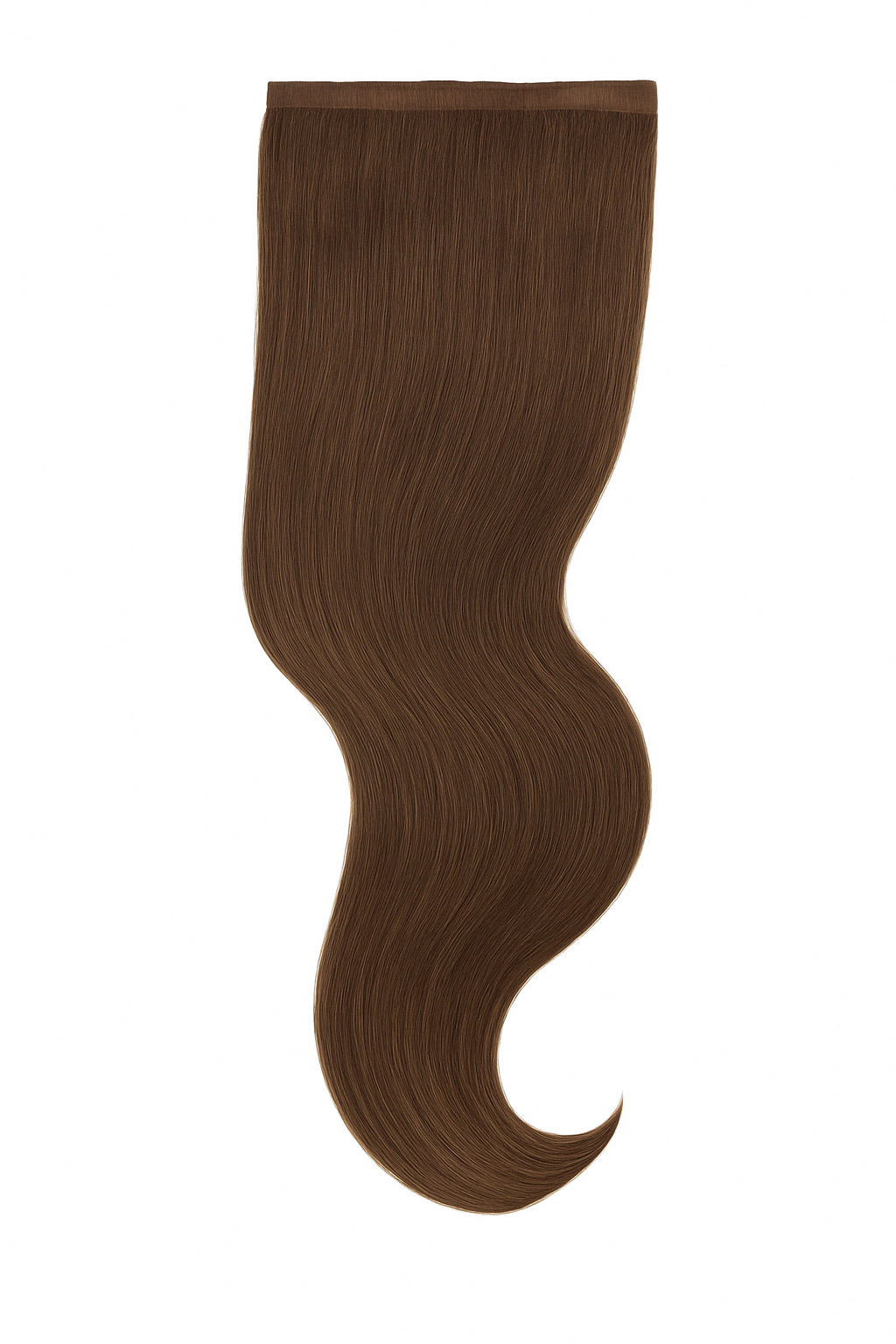 Extra Piece Milk Chocolate #3 hair extension piece with smooth, natural-looking brown waves for volume boost