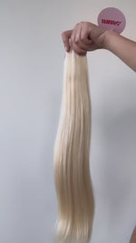 Sample Swatch -  Buttercream Blonde #60 – Muse DIY Tape-In Extensions (100% Remy Human Hair)
